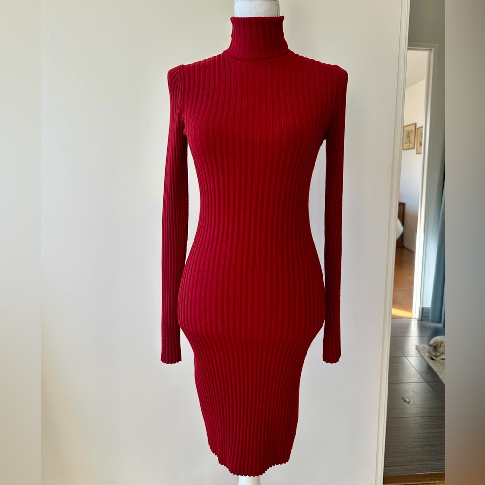 Wolford ribbed-knit dress.